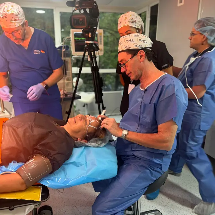 Live surgery session broadcast from the operating room at MIPSS 2026